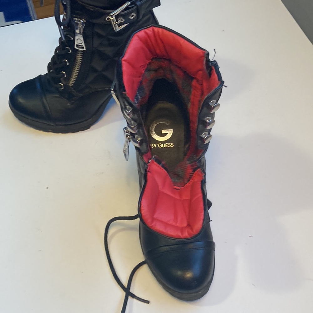 Black Guess Block Heel Boot - image 6